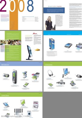 打印機(jī)畫冊(cè)中的電子產(chǎn)品 視覺(jué)藝術(shù)的科技演繹